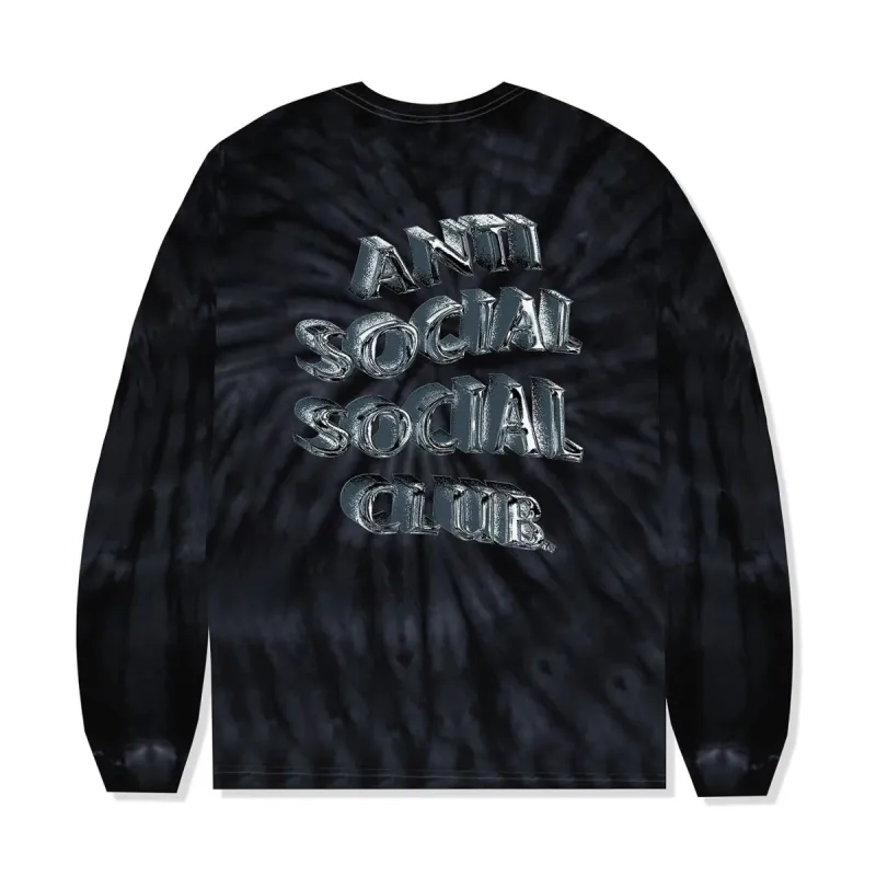Not Fair Tie-Dye Long Sleeve Tee - Black Cyclone sold by Anti Social Social Club