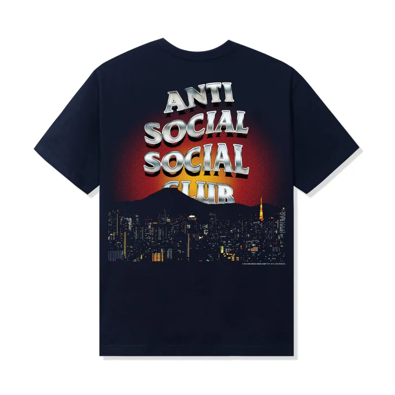 Rising Sun Tee - Navy made by Anti Social Social Club