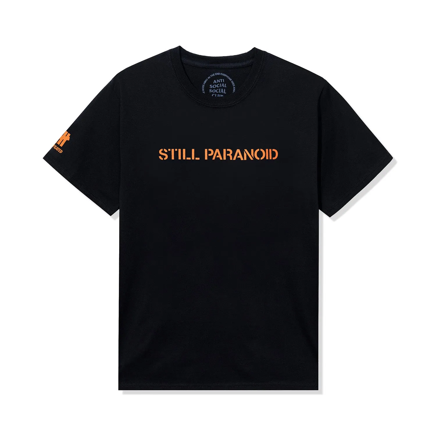 ASSC x Undefeated Still Paranoid Tee - Black sold by Anti Social Social Club