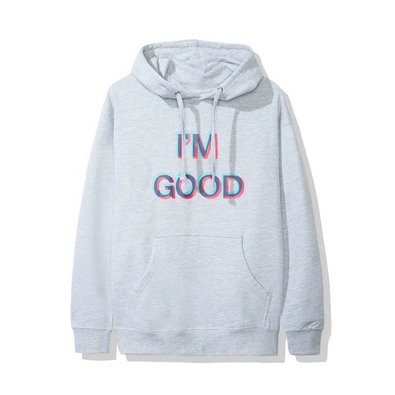 IM GOOD GREY HOODIE made by Anti Social Social Club