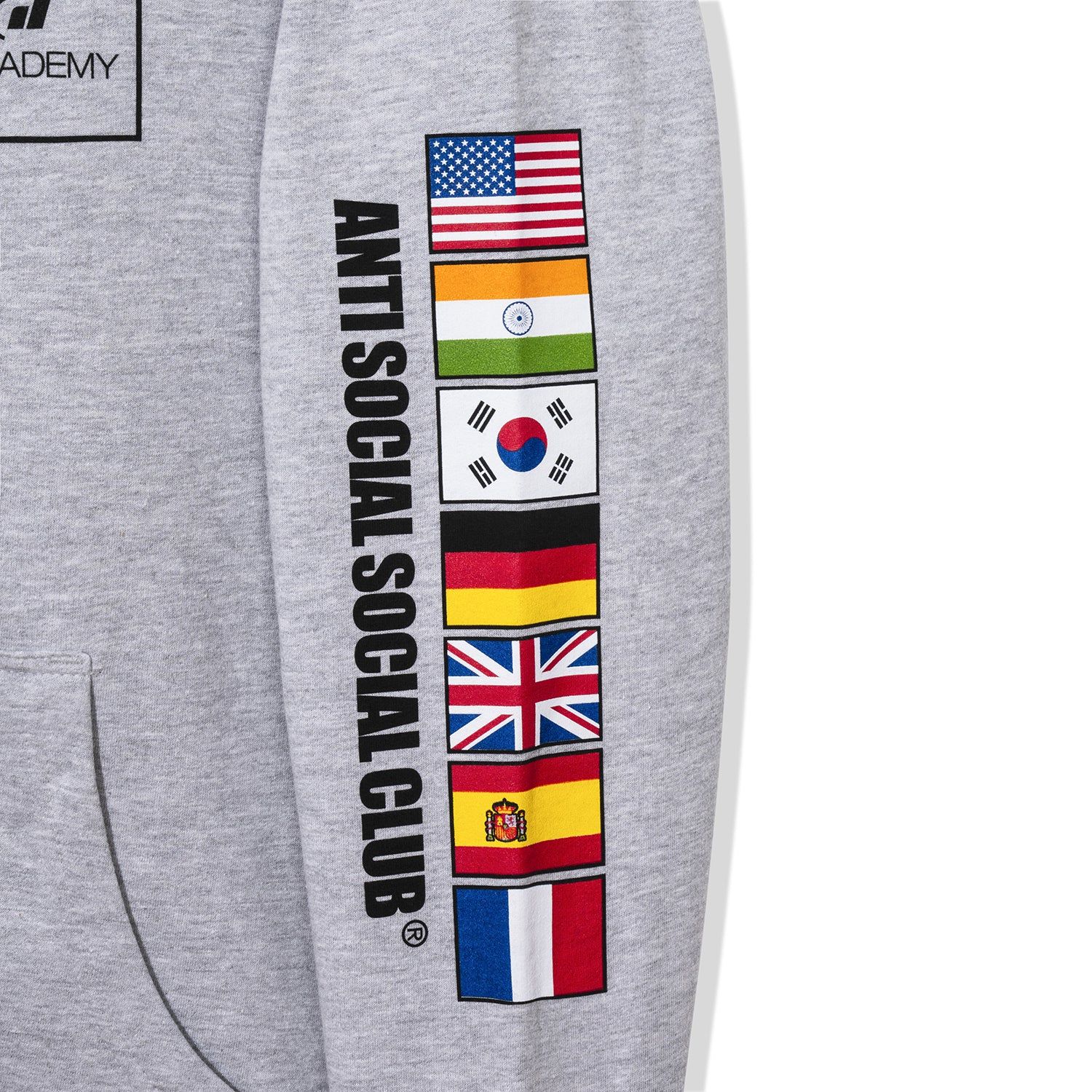 ASSC x Gran Turismo Flag Zip Hoodie - Heather Grey sold by Anti Social Social Club product image thumbnail 5