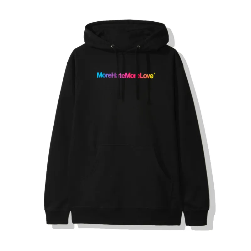 More Hate More Love Black Hoodie sold by Anti Social Social Club