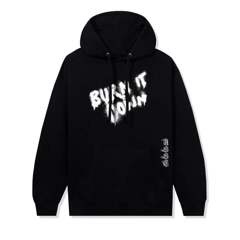 Burn It Down Hoodie - Black sold by Anti Social Social Club