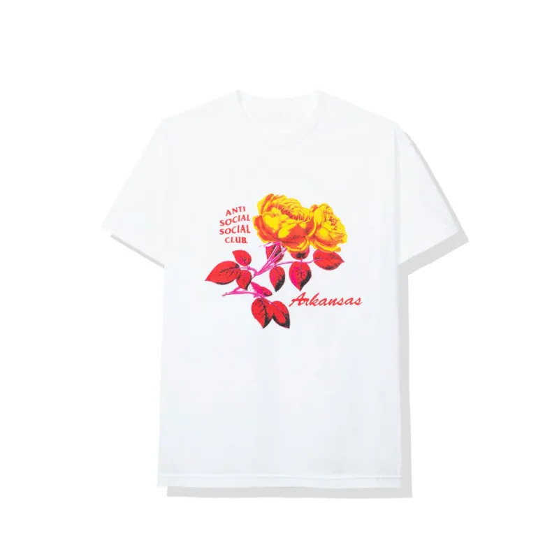 Arkansas White Tee sold by Anti Social Social Club