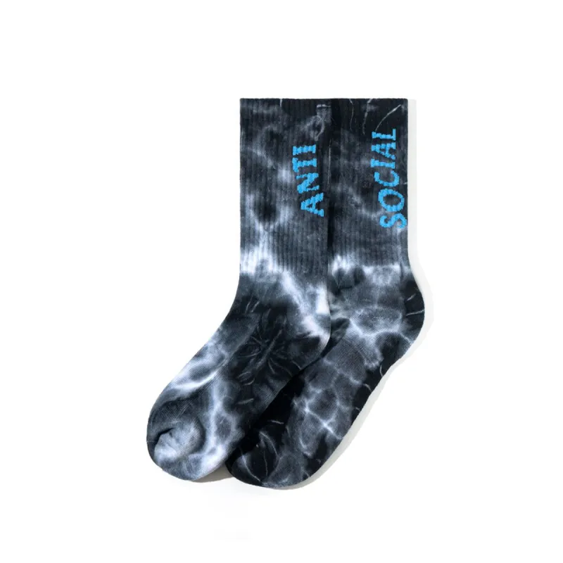 Melted Hearts Black Socks made by Anti Social Social Club