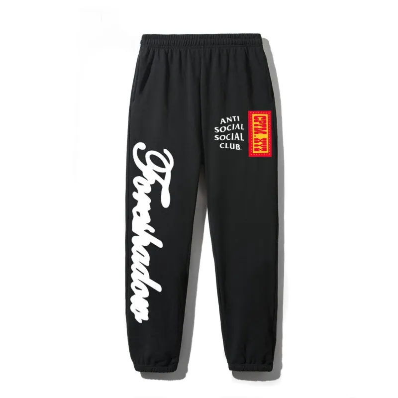 CPFM X ASSC Black Sweatpants made by Anti Social Social Club