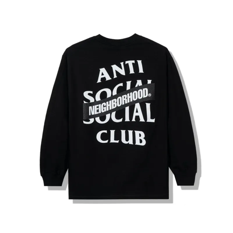 Neighborhood X Assc AW05 Black Long Sleeve Tee made by Anti Social Social Club