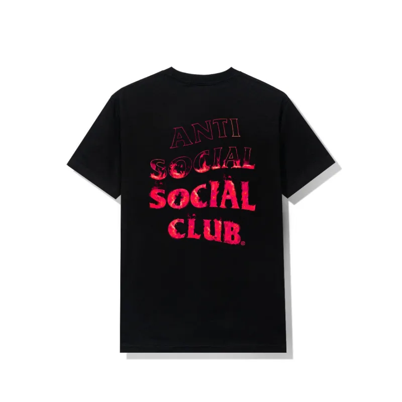A Fire Inside Black Tee - Pink Flame sold by Anti Social Social Club