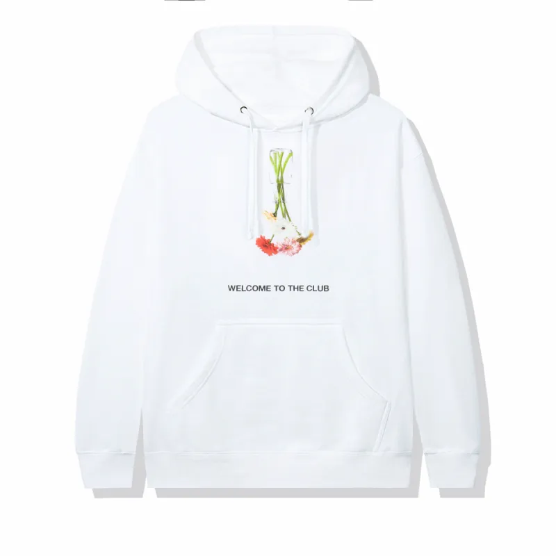 Hello/ Goodbye White Hoodie sold by Anti Social Social Club