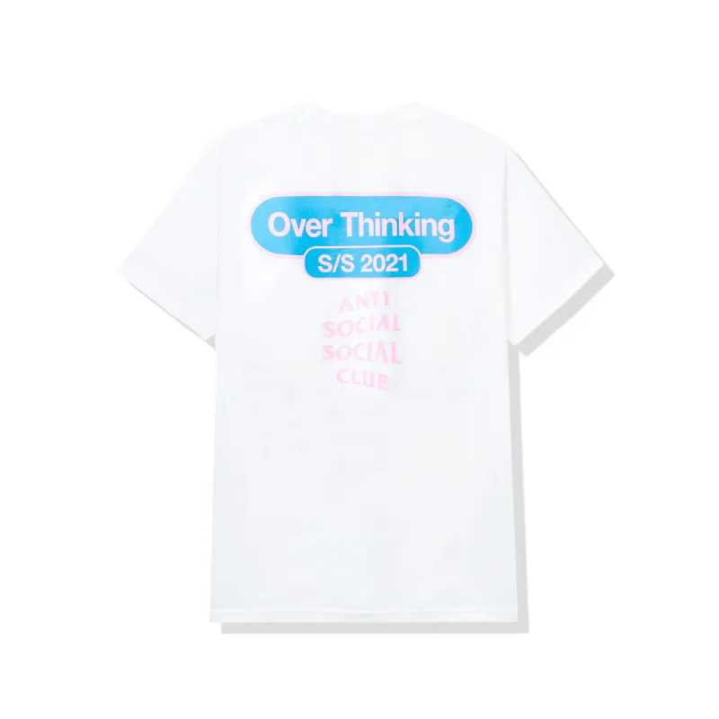 Over Thinking 21 White Tee sold by Anti Social Social Club