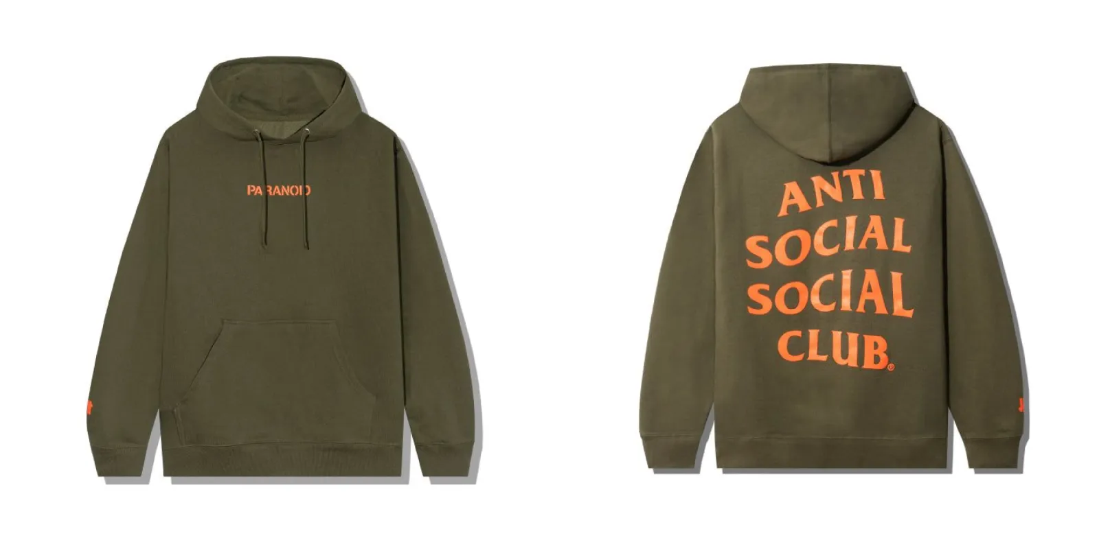 ASSC X Undefeated Paranoid Olive Hoodie sold by Anti Social Social Club