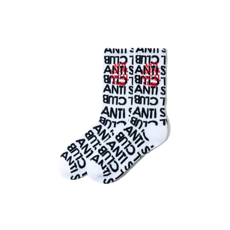 Rich Italian White Socks sold by Anti Social Social Club