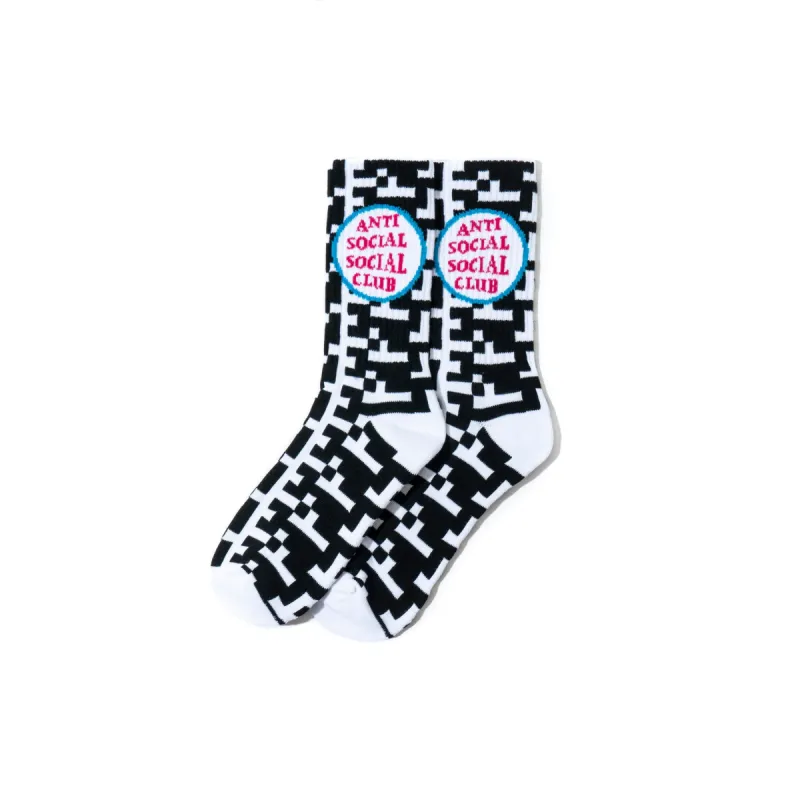 Static Black Socks sold by Anti Social Social Club