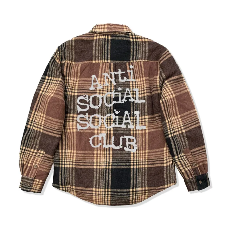 Menace Flannel - Brown made by Anti Social Social Club