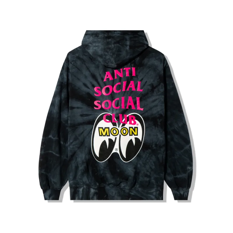 ASSC X Mooneyes Stacked Black Tie Dye Hoodie sold by Anti Social Social Club