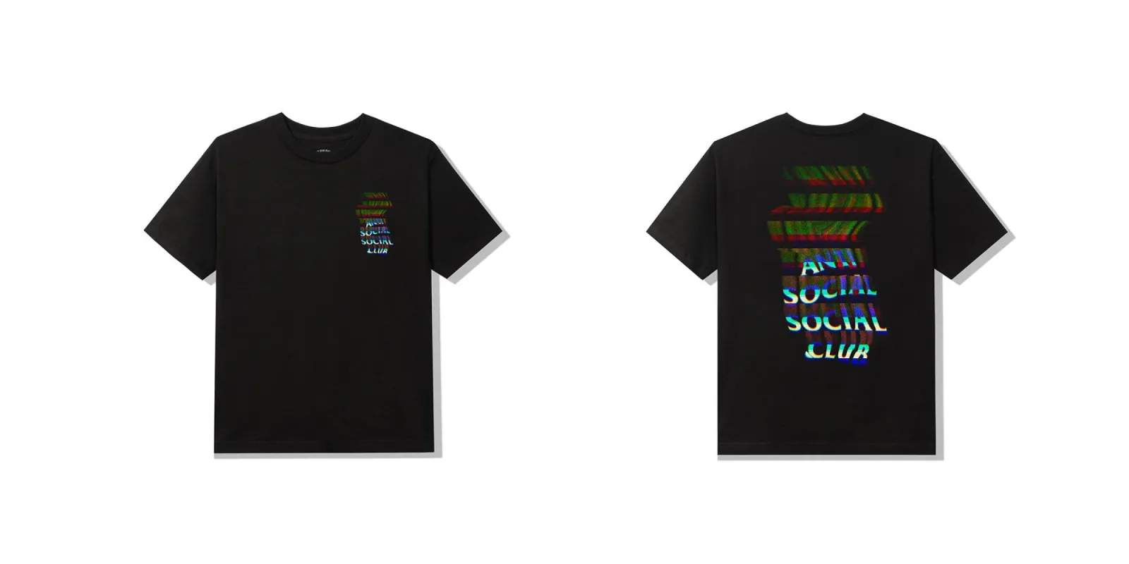 Channel 747 Black Tee sold by Anti Social Social Club