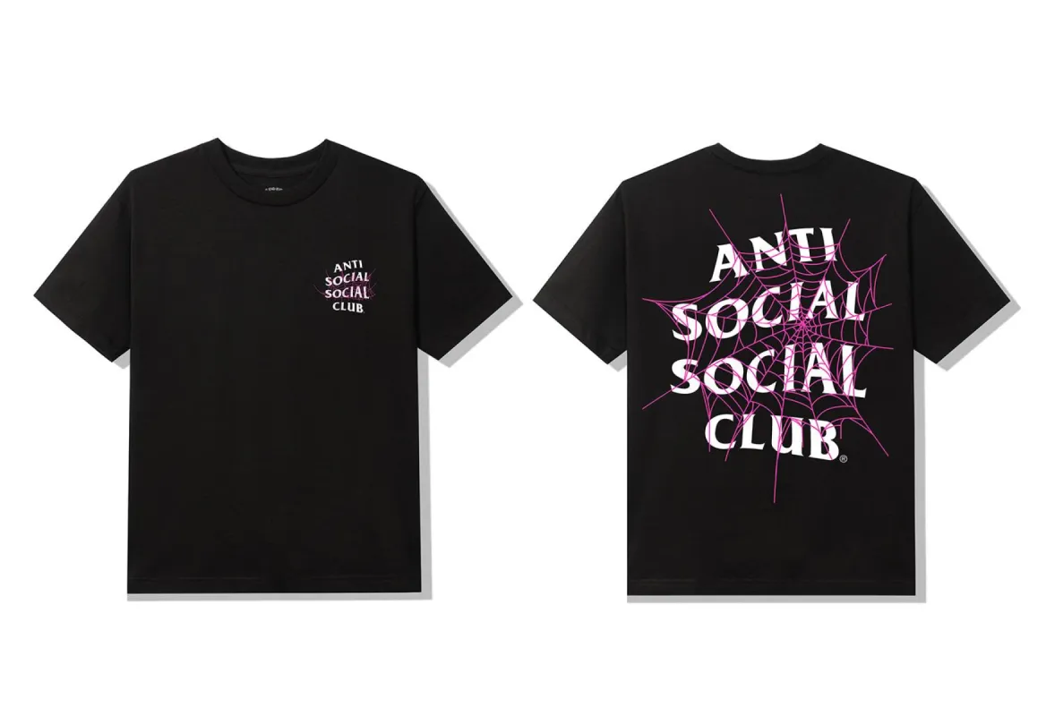 Web Of Lies Black Tee sold by Anti Social Social Club