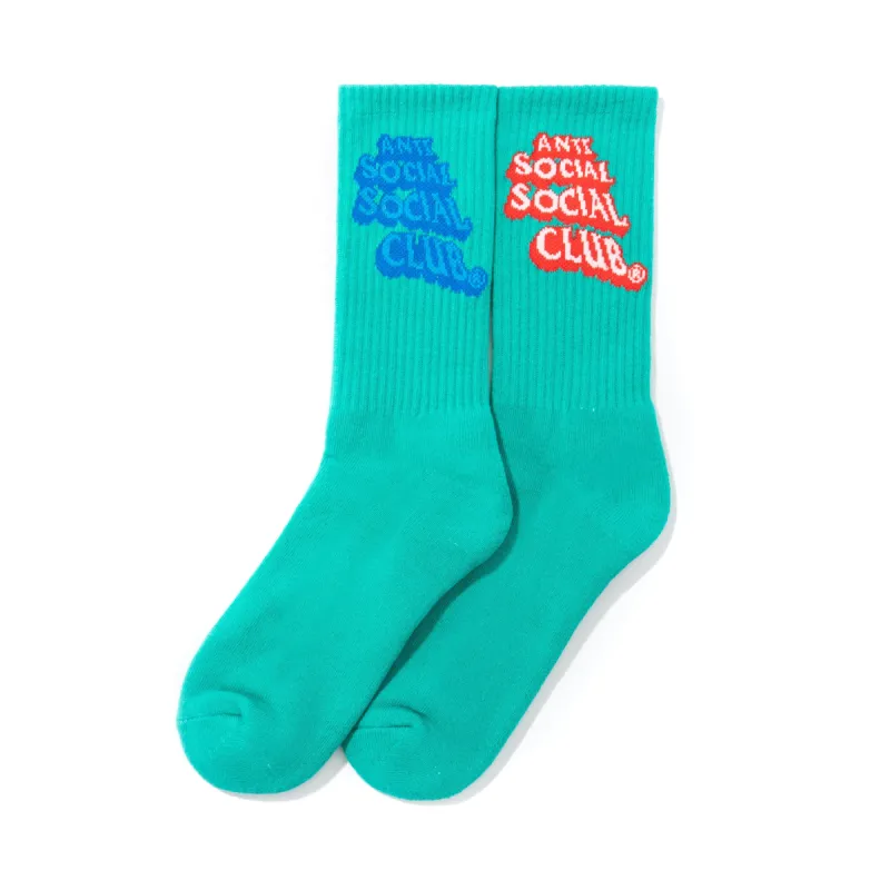 Pop Up Green Socks sold by Anti Social Social Club