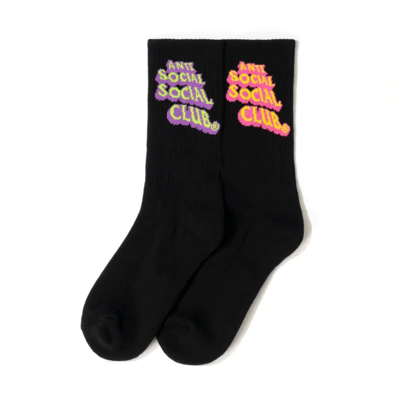 Pop Up Black Socks sold by Anti Social Social Club