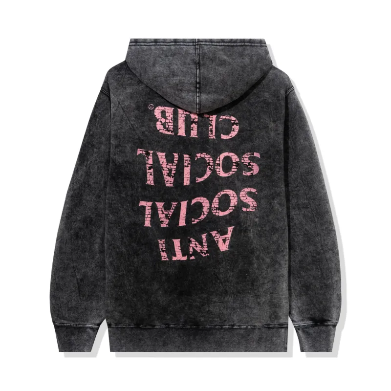 Fall Through The Cracks Black Washed Hoodie made by Anti Social Social Club