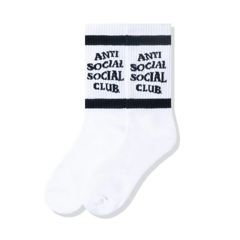 Down The Tube Black/White Socks sold by Anti Social Social Club