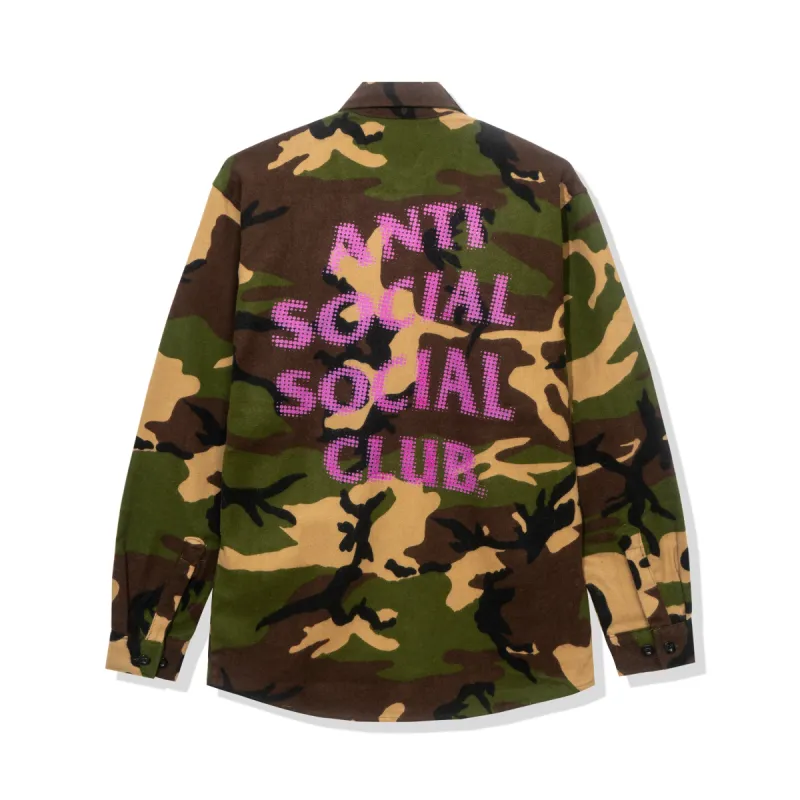 Dialtone Camo Flannel sold by Anti Social Social Club