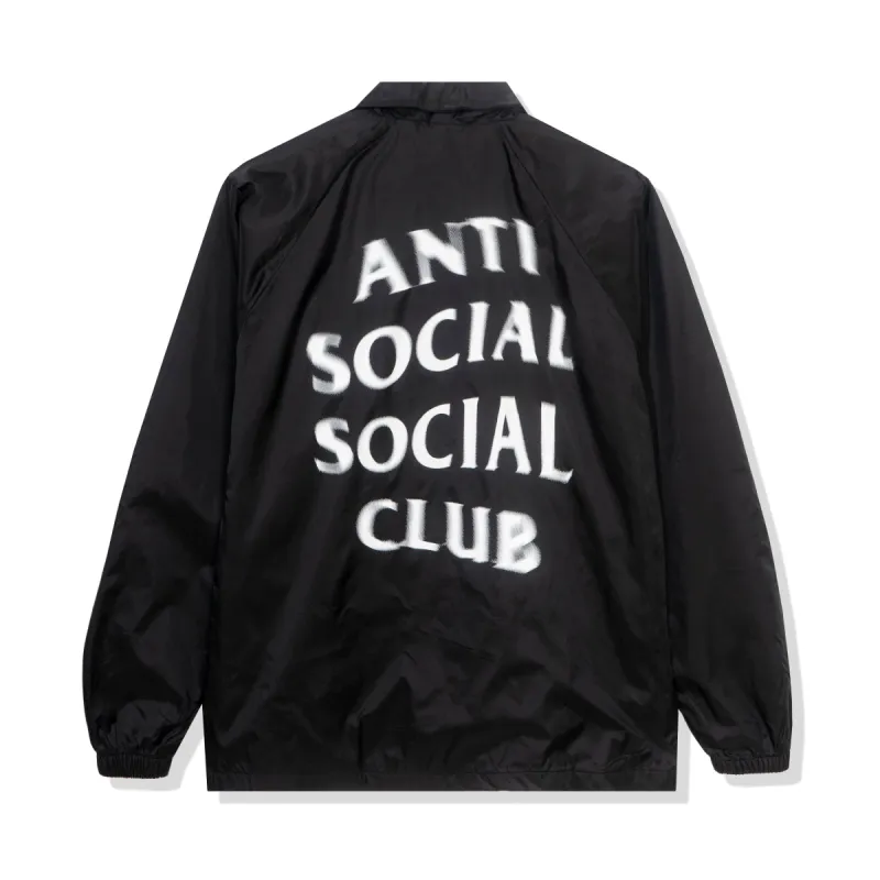 Spiraled Black Coach Jacket made by Anti Social Social Club