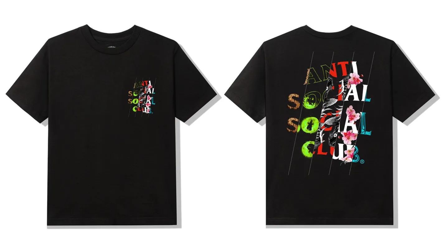 Madness Black Tee made by Anti Social Social Club