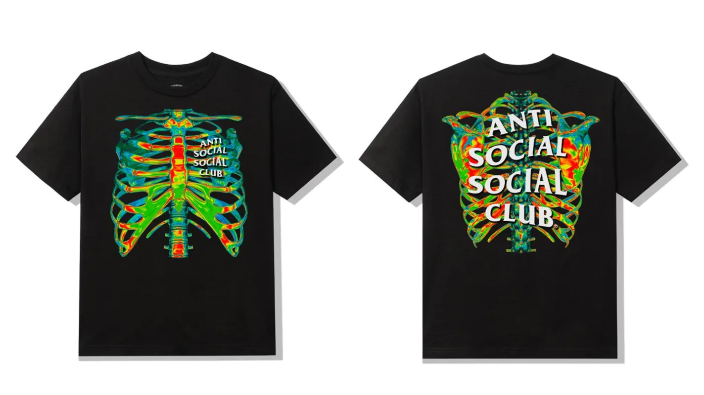 Blow To The Chest Black Tee made by Anti Social Social Club