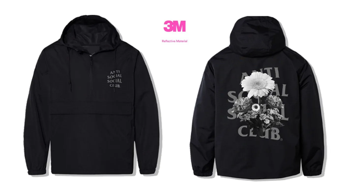 The Ghost Of You And Me Black Anorak made by Anti Social Social Club