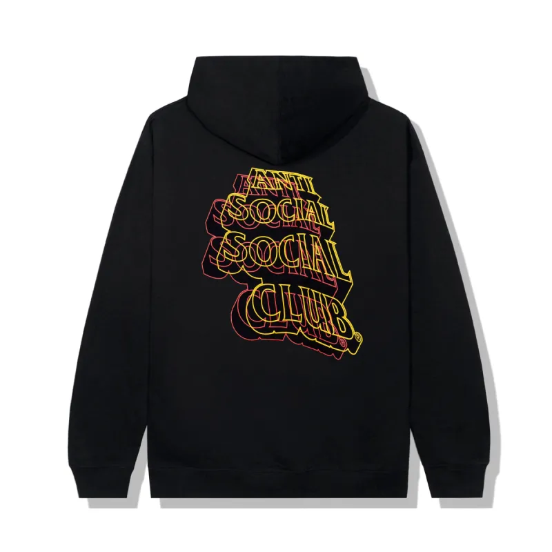 Neon Lights And A Lot Of Rain Black Hoody sold by Anti Social Social Club
