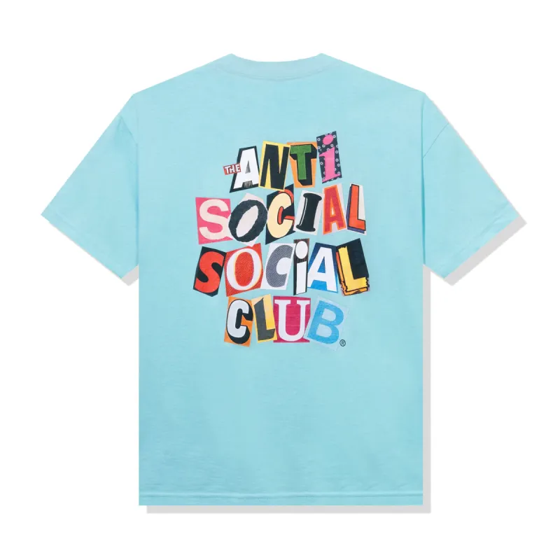 Torn Pages Of Our Story Blue Tee made by Anti Social Social Club