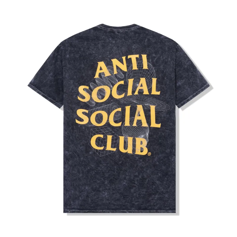 The Shape Of Things Black Mineral Wash Tee made by Anti Social Social Club