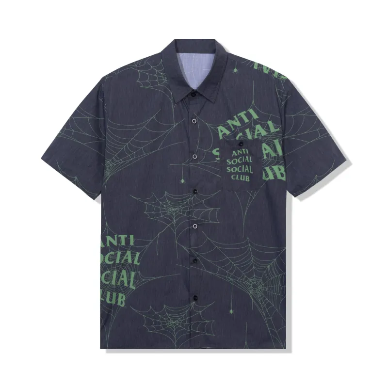 Crawling In The Dark Black Button up sold by Anti Social Social Club