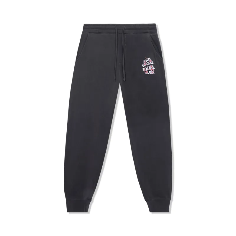 3.0 Black Washed Sweat Pants sold by Anti Social Social Club