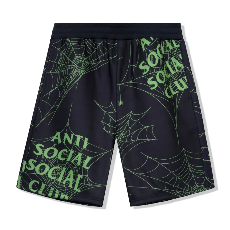 Crawling In The Dark Black Terry Fleece Shorts made by Anti Social Social Club