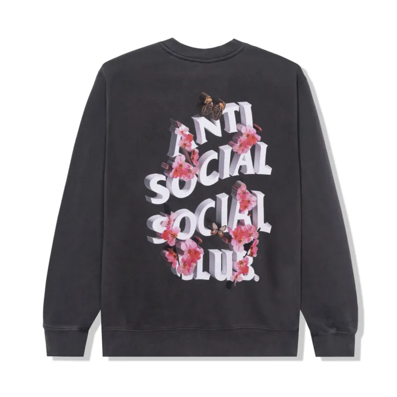 3.0 Pigment Dye Black Crewneck sold by Anti Social Social Club