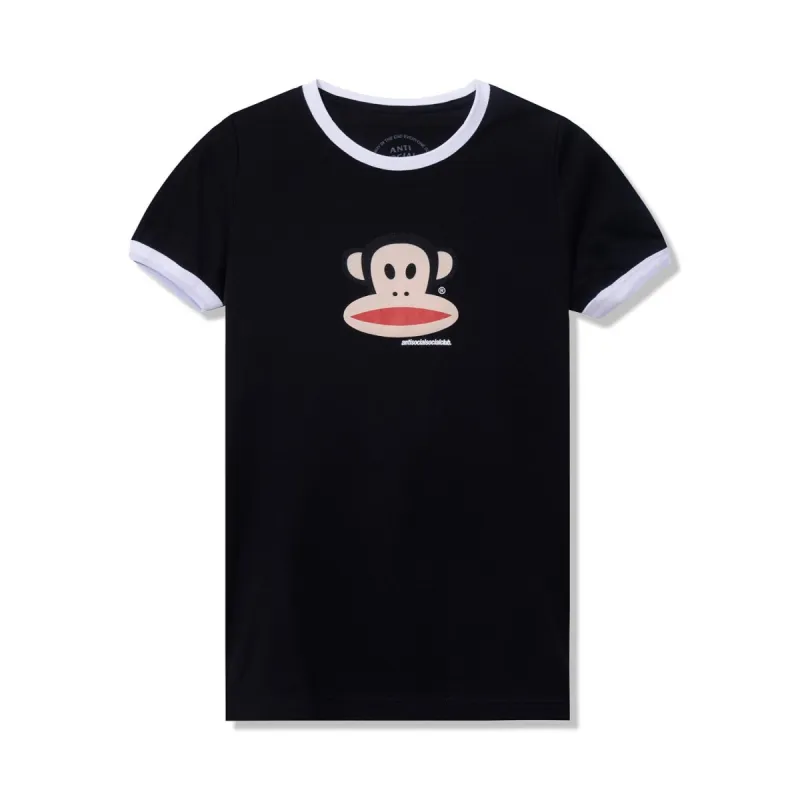 Paul Frank x ASSC Logo Black/White Ringer Tee sold by Anti Social Social Club
