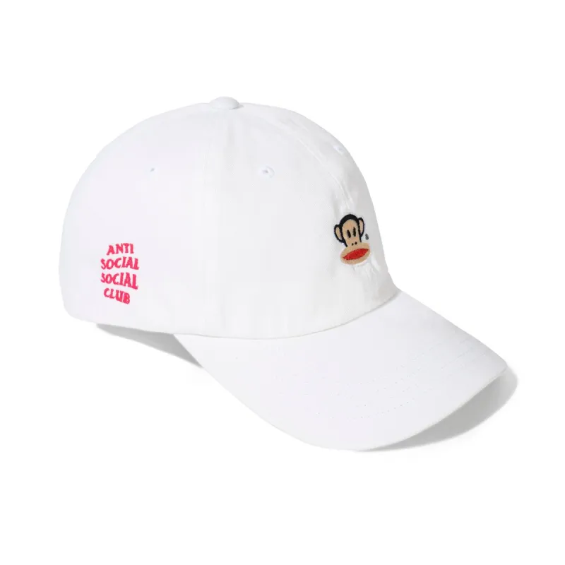 Paul Frank x ASSC White Logo Cap sold by Anti Social Social Club