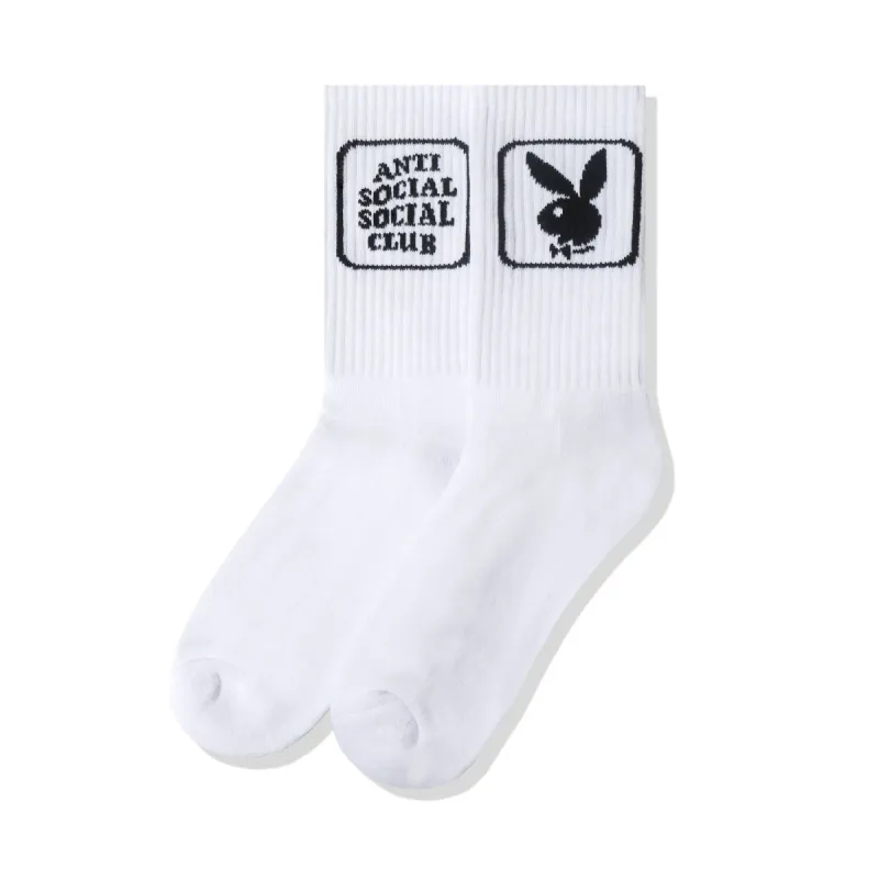 Playboy x ASSC Bunny White Socks sold by Anti Social Social Club