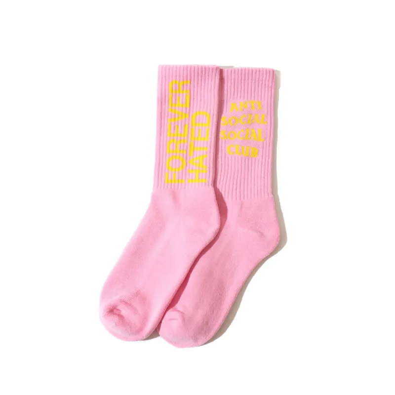 Forever Hated Pink Socks sold by Anti Social Social Club