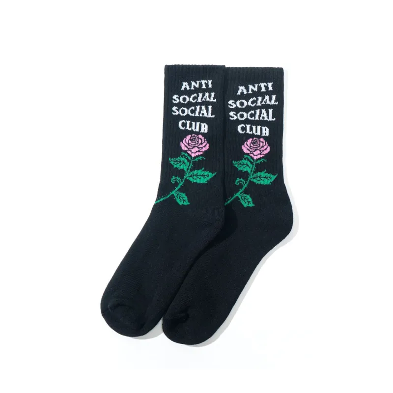 Broken Ankle Black Socks sold by Anti Social Social Club