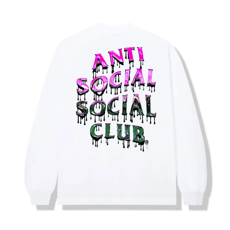 Mind Melt White Long Sleeve Tee sold by Anti Social Social Club
