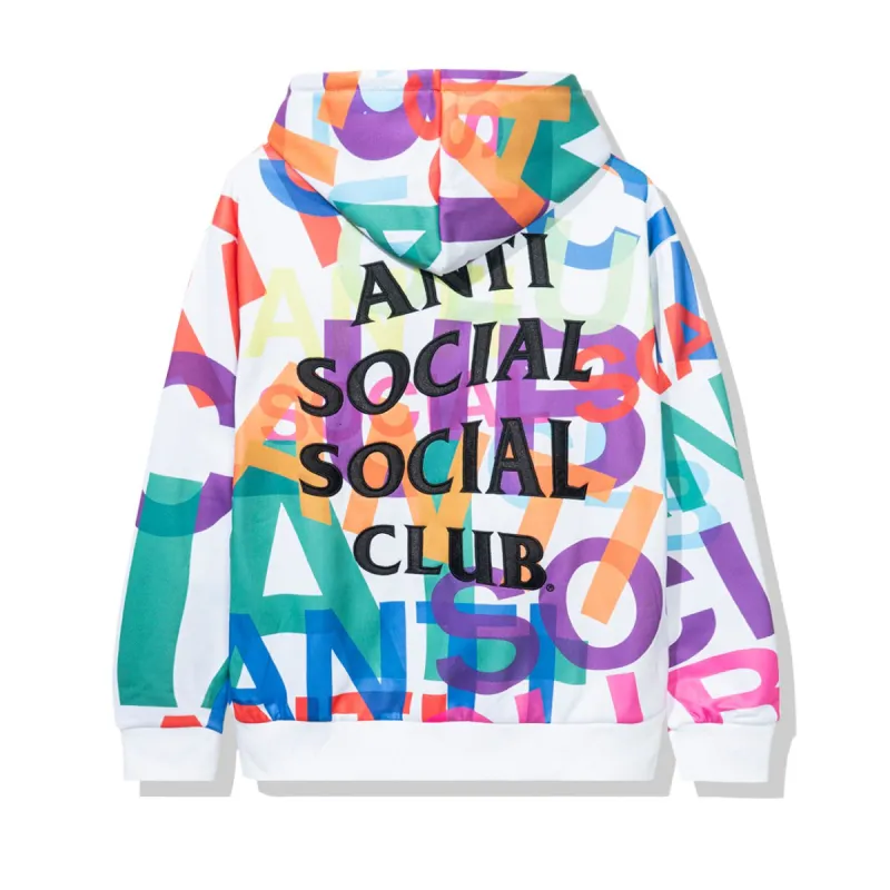 Headrush All Ove White Hoodie made by Anti Social Social Club