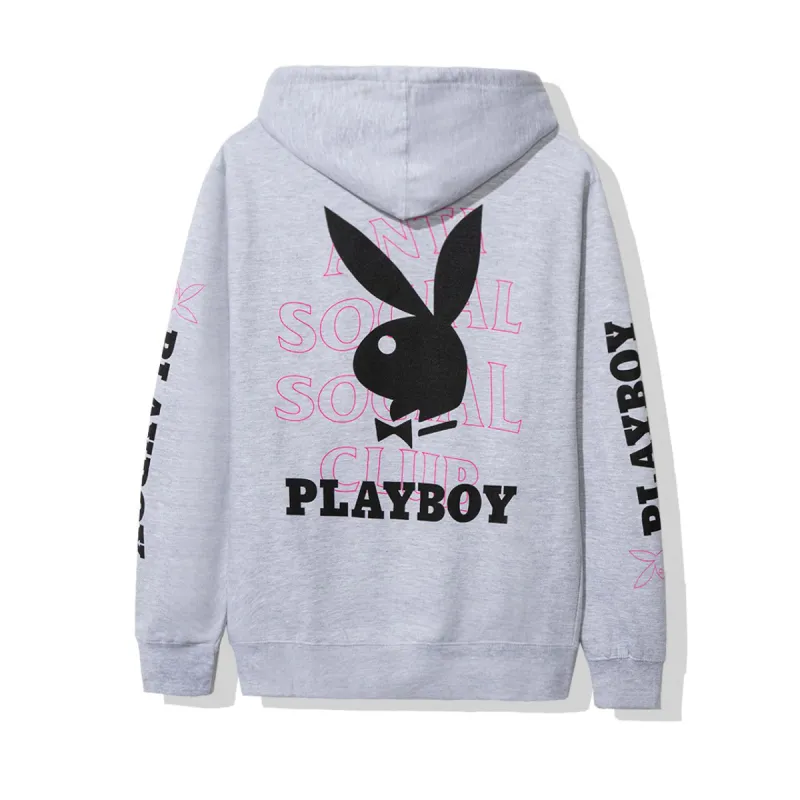 Playboy Grey Hoodie sold by Anti Social Social Club