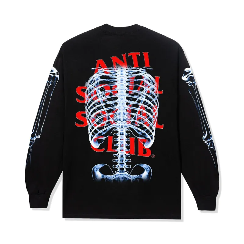 Bones Long Sleeve Tee - Black sold by Anti Social Social Club