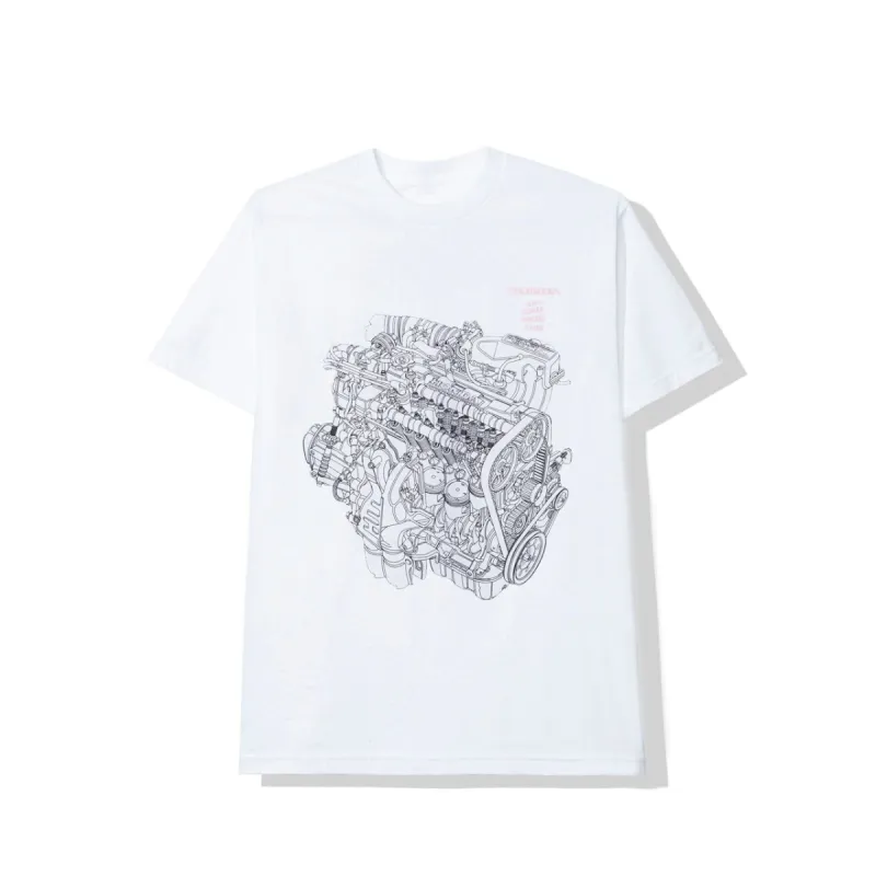 Honda Motor White Tee made by Anti Social Social Club