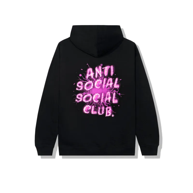 I See Pink Splash Black Hoodie made by Anti Social Social Club