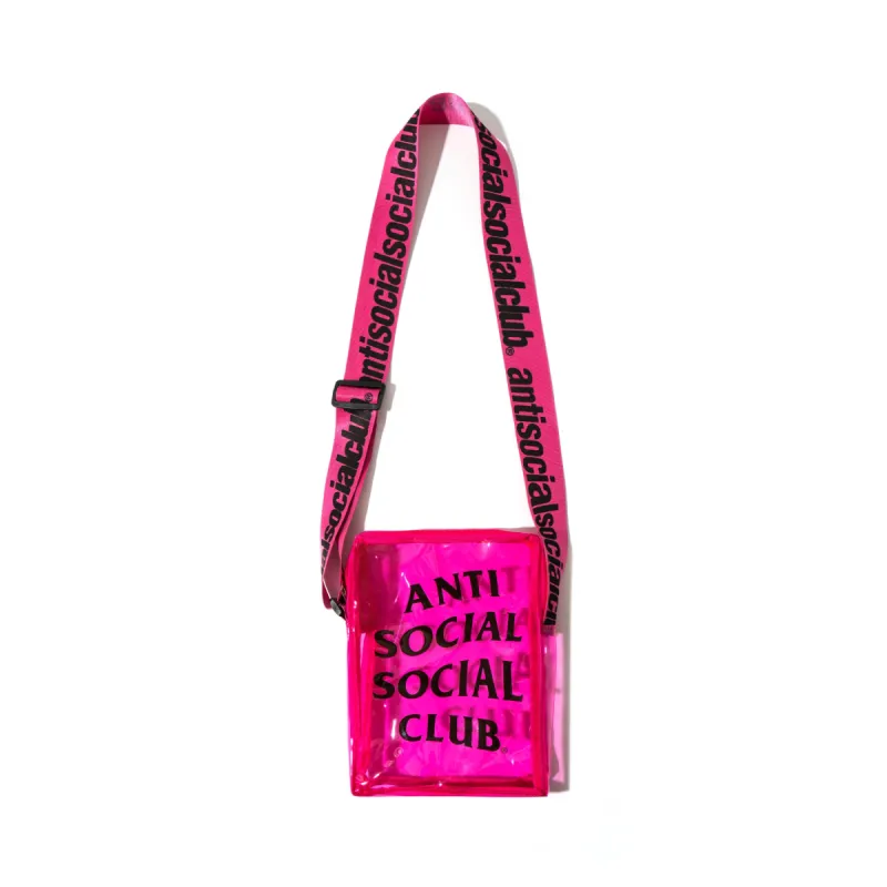 Transparencies Pink Clear Side Bag made by Anti Social Social Club