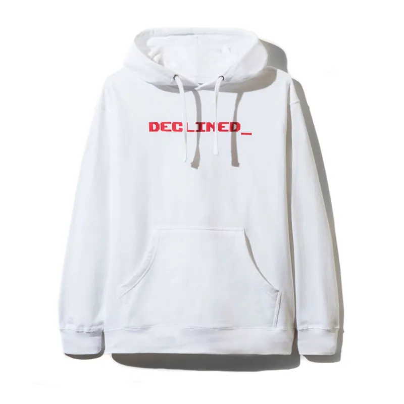 Declined White Hoodie sold by Anti Social Social Club